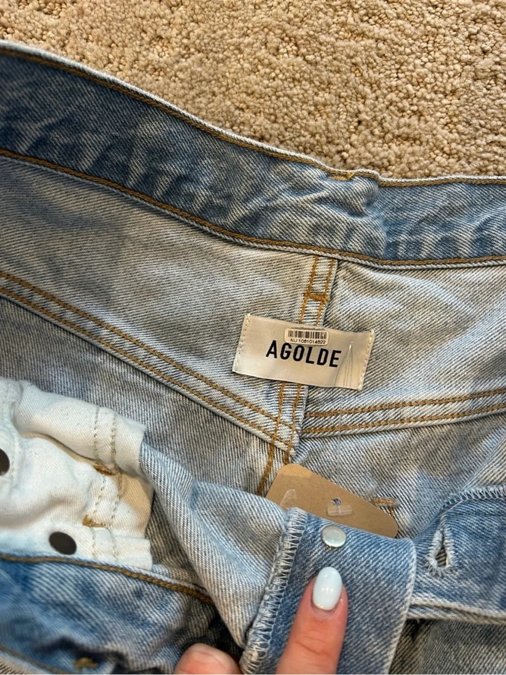 Agolde Ramona Denim Shorts